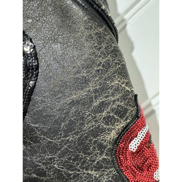 NWT 1 of a Kind MadeWorn Rolling Stones Leather Jacket - Picture 16 of 16